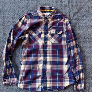 Superdry Men's Multicolor Plaid Button-Down Shirt